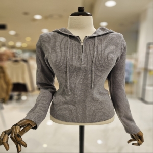 나인스텝 반지퍼후드니트 N23NW3327