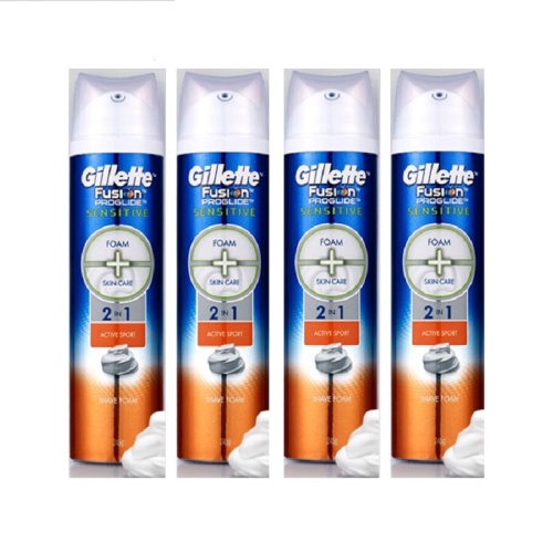 질레트 퓨전 프로글라이드 2in1 센서티브 액티브 스포츠 폼 245g x 4개
