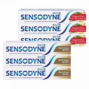 글락소스미스클라인 센소다인 오리지널 플러스 100g 3개 + 멀티케어 100g 3개