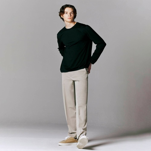 지오다노 남성 TR 테이퍼드핏 히든밴딩 슬랙스_01113911