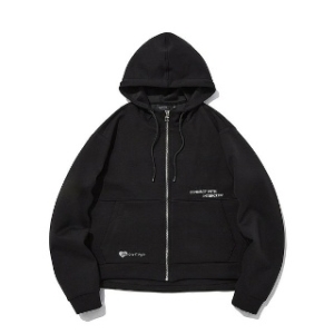 인터크루 우먼스 시보리 장식 크롭 후드 집업 / ITX3DH52A