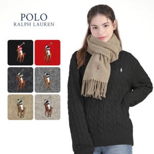 폴로 랄프로렌 이태리산 울 시그니처 멀티로고 머플러 7color