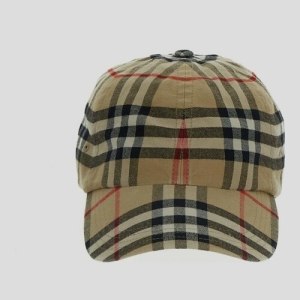 버버리 체크 볼캡 모자_8075641