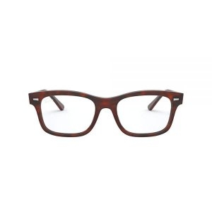 레이밴 Ray-Ban Rx5383 Mr. Burbank 직사각형 프레임, 하바나 오팔 레드/데모 337076