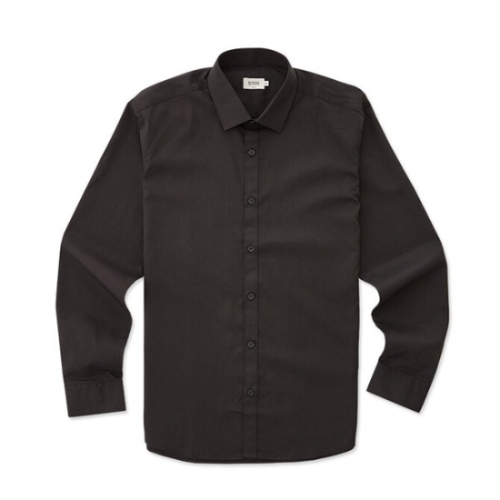 STCO 블랙 레귤러 카라 모달스판 툭 셔츠_S UZ04SSB