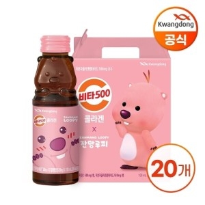 광동제약 비타 500 콜라겐 잔망루피 100ml x 20병 선물세트