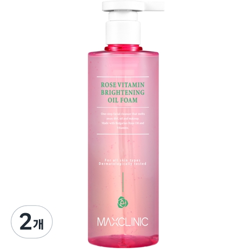 맥스클리닉 로즈 비타민 브라이트닝 오일 폼 310g