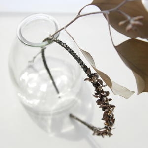 제이로렌 02H0138 브론즈 나뭇잎 엔틱 헤어밴드