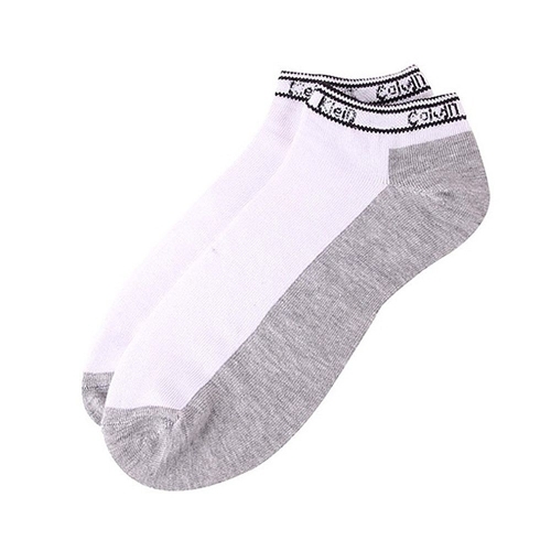 옴므 남성용 GGK 발목양말 남자양말 흰회1켤레 WA263A3