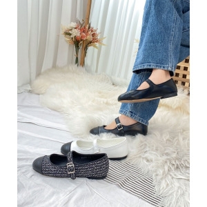 브룸 RJ-x1039 여성 캐주얼 메리제인 패브릭 플랫슈즈