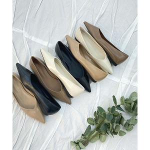 브룸 RJ-x1021 여성 패션플랫 캐주얼 스틸레토 플랫슈즈