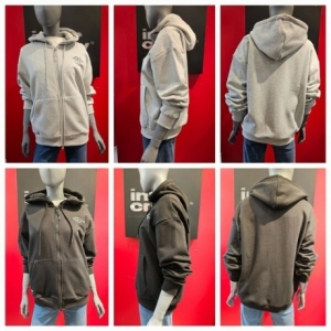 인터크루 기본 로고 투웨이 후드 집업 SWITX3DH31GTO