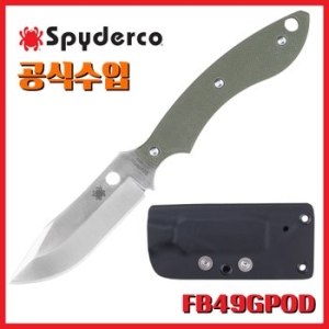 스파이더코  수입 스톡 보와이 FB49GPOD 나이프 칼 픽스드