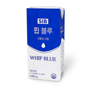 아트박스 휩 블루 휘핑크림 1L