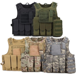 밀리터리  서바이벌 전술조끼 택티컬 방탄조끼 파우치