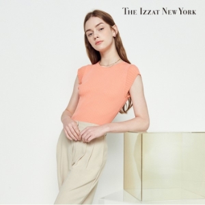 더아이잗 캡 슬리브 골지 풀오버 니트 IM6P1PO03