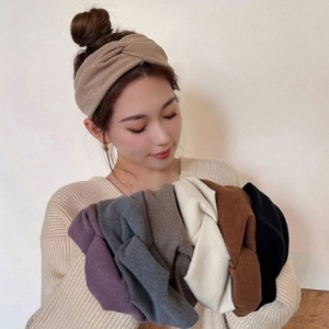 오너클랜 꼬임 패브릭 와이드 헤어밴드 패션 머리띠 반다나 WC7EE59