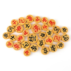 육형제바둑  고급 물푸레 나무 장기알 목장기