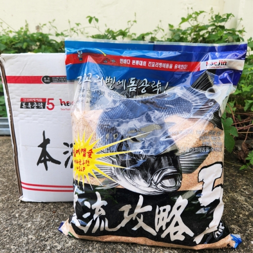 해진  본류공략5짜 3kg 1박스 6개입 긴꼬리벵에돔 슬로프 파우더 집어제