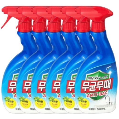 무균무때 욕실용 세정제 500ml 6개