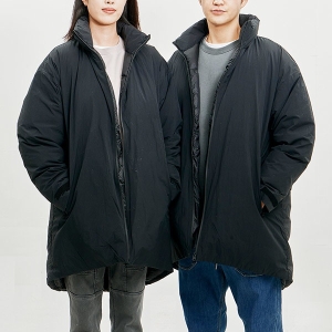 잠뱅이 공용 베이직 솔리드 롱기장 다운 점퍼 _AL4WWW846-BK