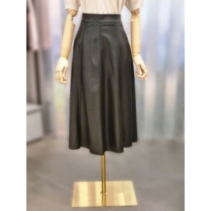 Ab.f.z 인조가죽 핀턱 A라인 레더 롱스커트 ACX4HS32J1