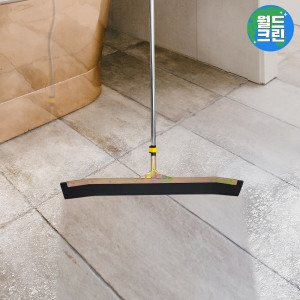 월드크린  오픈락 EVA 고무 바닥 물 밀대 스퀴지 92cm 꺽임헤드+스텐봉 물청소 청소용 물기제거 밀대