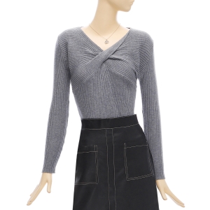 블루레이스 포커스 FOCUS 꼬임V넥슬림골지니트_PBBF3F3KT2091