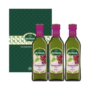 올리타리아 포도씨유 500ml 3병 세트