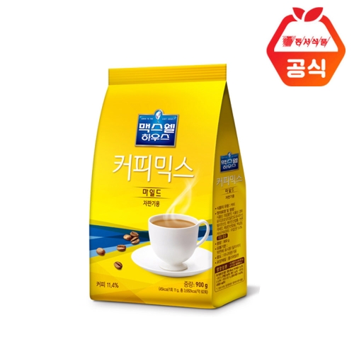 동서식품 맥심 맥스웰하우스 마일드 커피믹스 자판기용 900g 12개