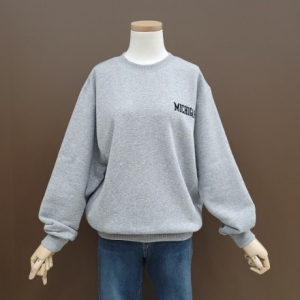 시에로 MICHIGAN 절개 자수 맨투맨-SJ4TSF470