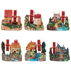 물레방아집/어항장식/수족관장식/물고기은신처