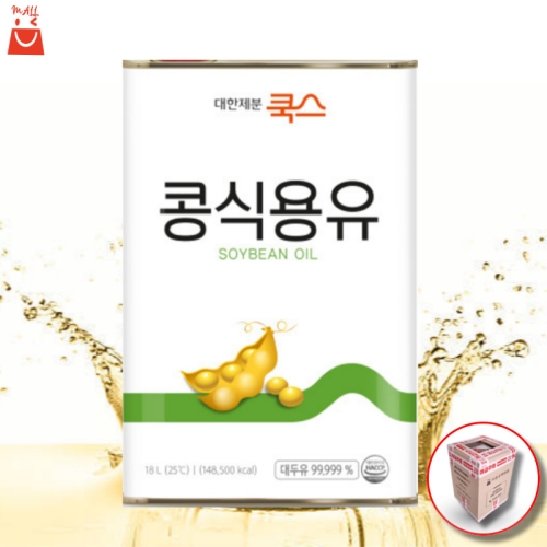 대한제분 쿡스 콩식용유 18L