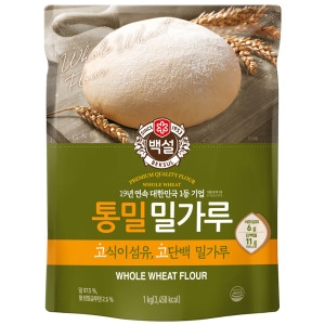 백설 통밀 밀가루 1kg