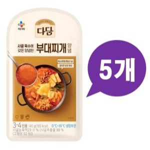 CJ 다담 부대찌개 양념140G x 5개