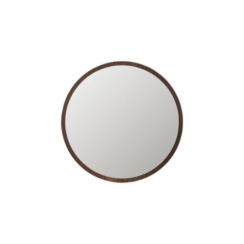 까사미아  브루노 원형거울_브라운
