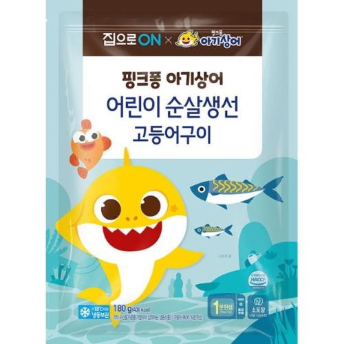 집으로ON 핑크퐁 순살생선 고등어구이 180g