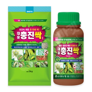 대유 총진싹 500ml + 총진싹 3kg 백강균 토양 해충 총채벌레 유기농 살충제