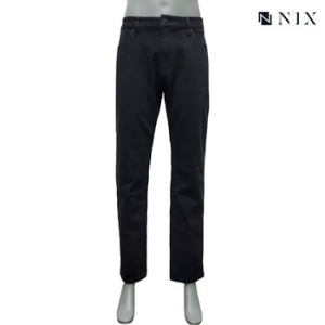 닉스 남성 본딩 블랙로우 밍크 스트레이트 데님 팬츠_FNOWDBS101M