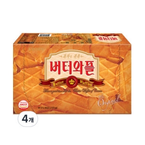 크라운제과  버터와플 237g 4개