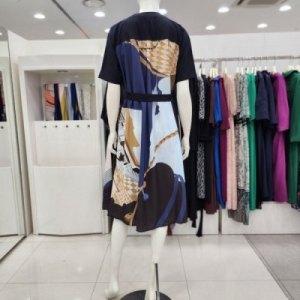 조이너스 여성 원피스 23추 브이넥 뒷 쉬폰 A라인JDF8WOP0510