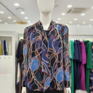 조이너스 여성 블라우스 23추 시스루 프린트 사계절JDF8WRB0110