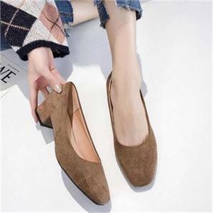 오노마 ONM 여성용 세무 신발 갈색 편한 낮은굽 구두 봄패션 코디 S8303459