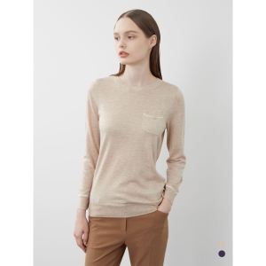 올리비아로렌 여성 솔리드 라운드 풀오버 VOBBL3W9111