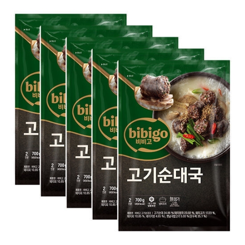 CJ제일제당 비비고 고기순대국 700g [5개] - 에누리 가격비교