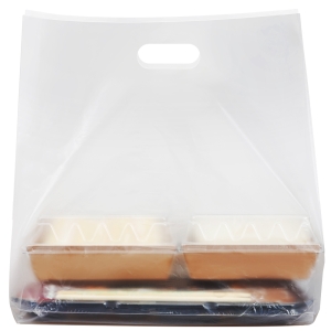 쿠팡 코멧 다용도 무지 HDPE 비닐 쇼핑백 대형 반투명 100개