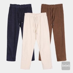 이지바이 3종1+1+1 핫템 여성 피치 약기모 골덴 밴딩바지 AA3OP3LP094W