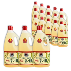 백설 콩기름 1.8L 18개 식용유튀김