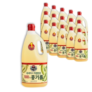 백설 콩기름 1.8L 16개 식용유튀김