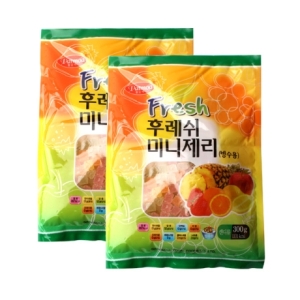 팥모아  빙수용 과일맛 젤리 300g 2개세트 팥빙수